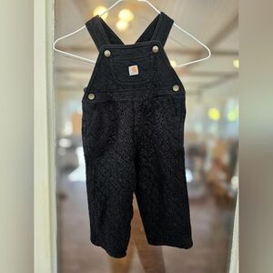 Toddler Kids Babies Carhartt Black Quilted Overalls Bibs 24 Months Boys Girls